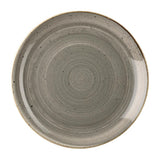 Churchill Stonecast Round Coupe Plate Peppercorn Grey 185mm - DK555 Plates Churchill