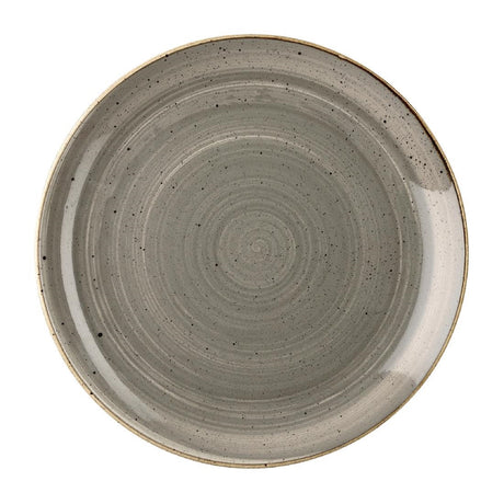Churchill Stonecast Round Coupe Plate Peppercorn Grey 185mm - DK555 Plates Churchill