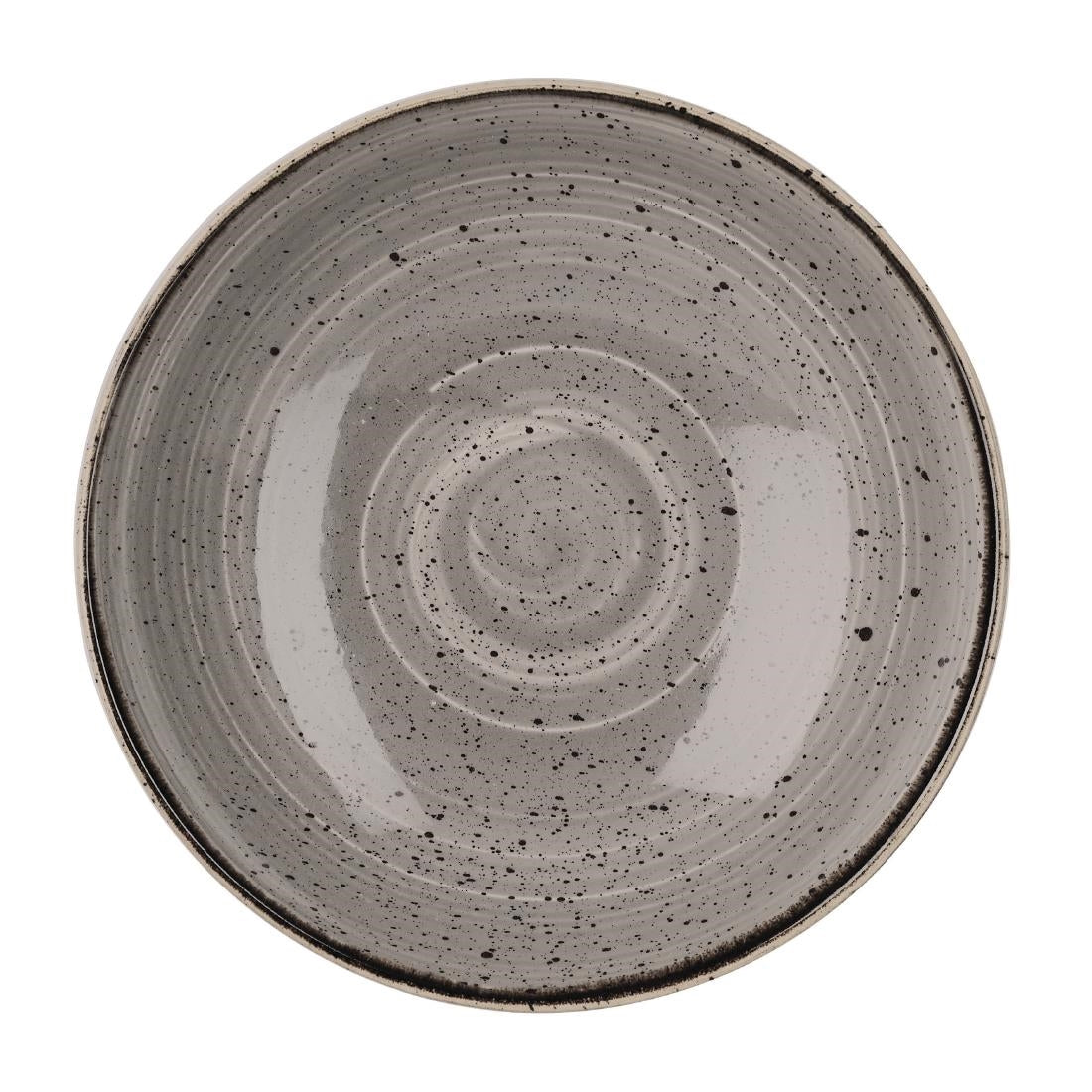 Churchill Stonecast Round Coupe Bowl Peppercorn Grey 200mm - DK557 Bowls Churchill
