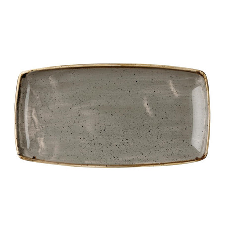 Churchill Stonecast Rectangular Plate Peppercorn Grey 350 x 185mm (Pack of 6) - DK561 Plates Churchill