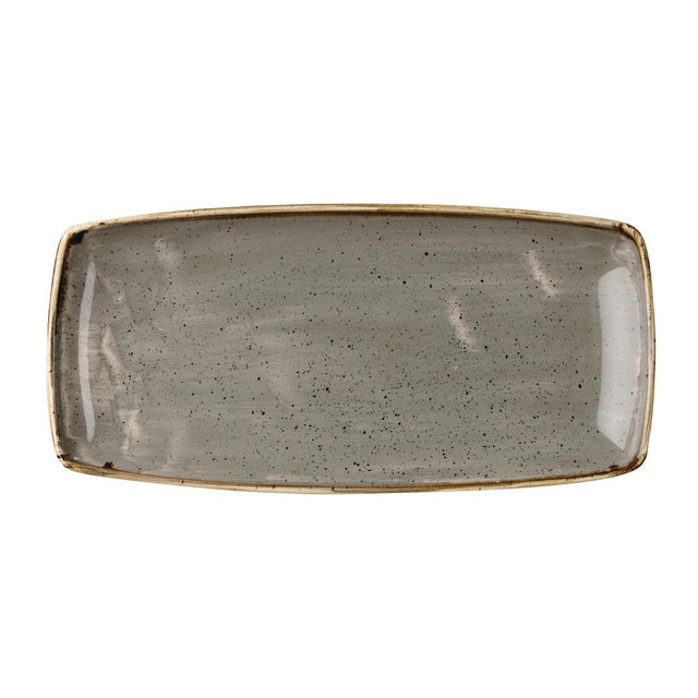 Churchill Stonecast Rectangular Plate Peppercorn Grey 295 x 150mm - DK562 Plates Churchill