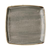 Churchill Stonecast Deep Square Plate Peppercorn Grey 260mm (Pack of 6) - DK563 Plates Churchill