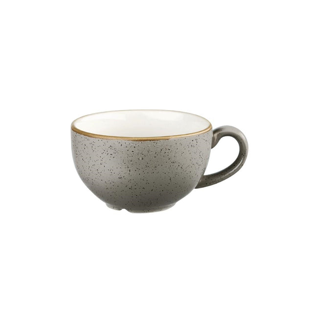 Churchill Stonecast Round Cappuccino Cup Peppercorn Grey 12oz - DK565 Cups and Mugs Churchill