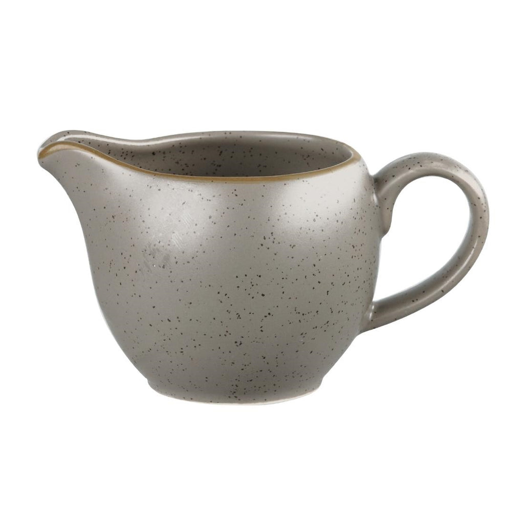 Churchill Stonecast Milk Milk Jugs Peppercorn Grey 113mm (Pack of 4) - DK568 Churchill Super Vitrified Churchill   