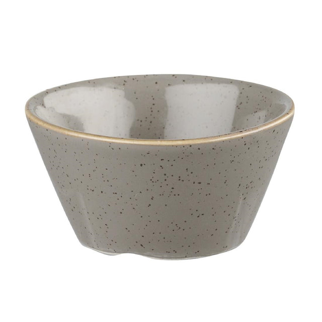Churchill Stonecast X Squared Sauce Dish Peppercorn Grey 3oz - DK569 Churchill Super Vitrified Churchill   