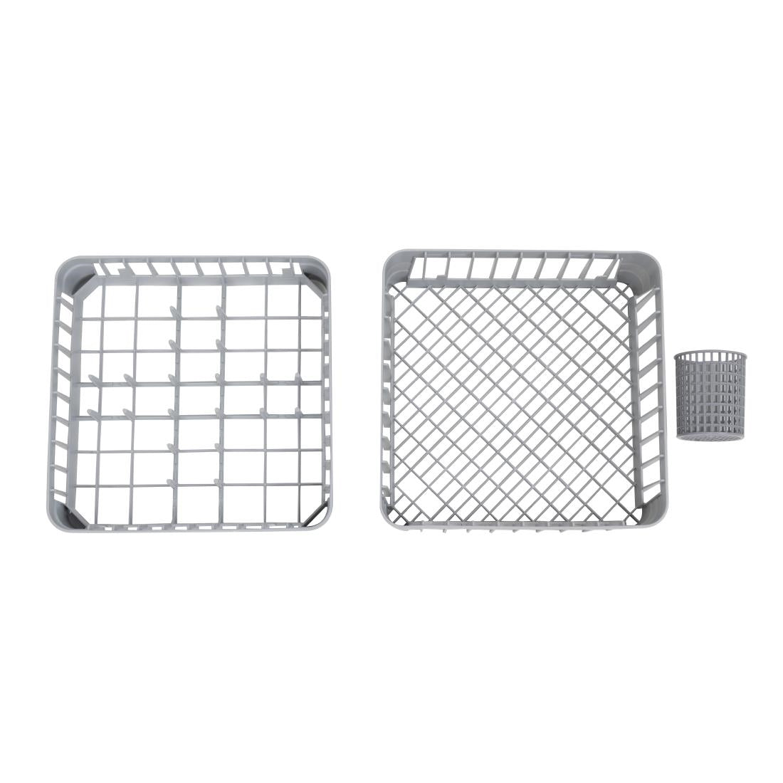 Buffalo Digital Undercounter Glass Washer with Drain Pump 400mm Basket 2.9kW - DK773  Buffalo   