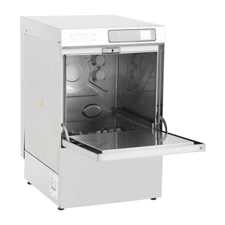 Buffalo Digital Undercounter Glass Washer with Drain Pump 400mm Basket 2.9kW - DK773  Buffalo   