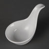 Olympia Whiteware Miniature Spoon Shape Dipping Bowls 57x 57mm (Pack of 12) - DK801 Bowls Olympia