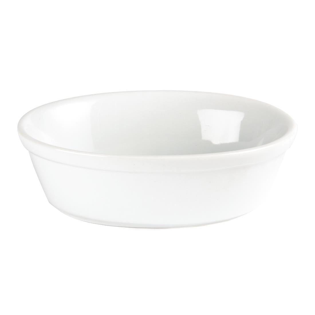Olympia Whiteware Oval Pie Bowls 161mm (Pack of 6) - DK807 Bowls Olympia
