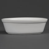Olympia Whiteware Oval Pie Bowls 161mm (Pack of 6) - DK807 Bowls Olympia