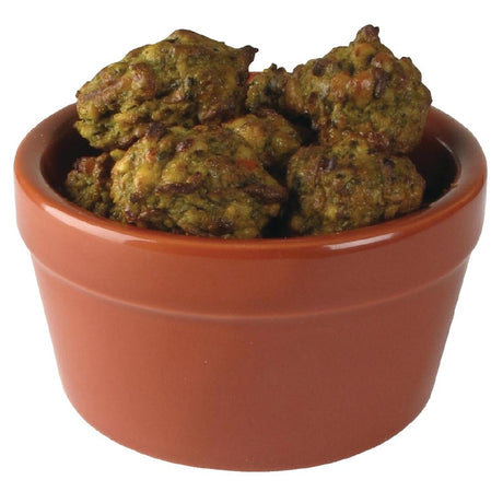 Olympia Mediterranean Ramekins Rustic 95mm (Pack of 6) - DK822 Olympia Crockery Olympia   
