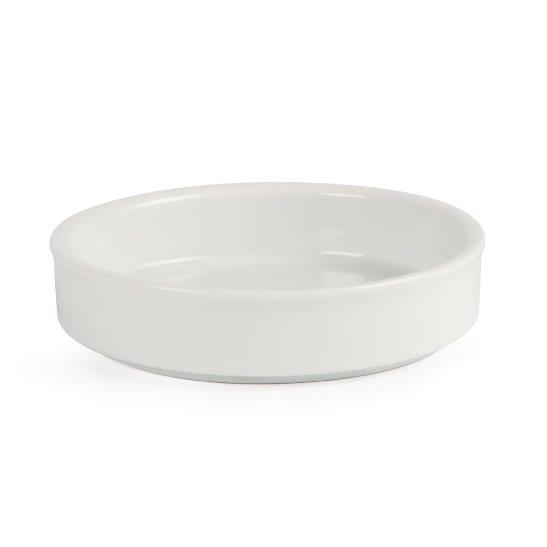 Olympia Mediterranean Stackable Dishes White 102mm (Pack of 6) - DK827 Olympia Crockery Olympia   