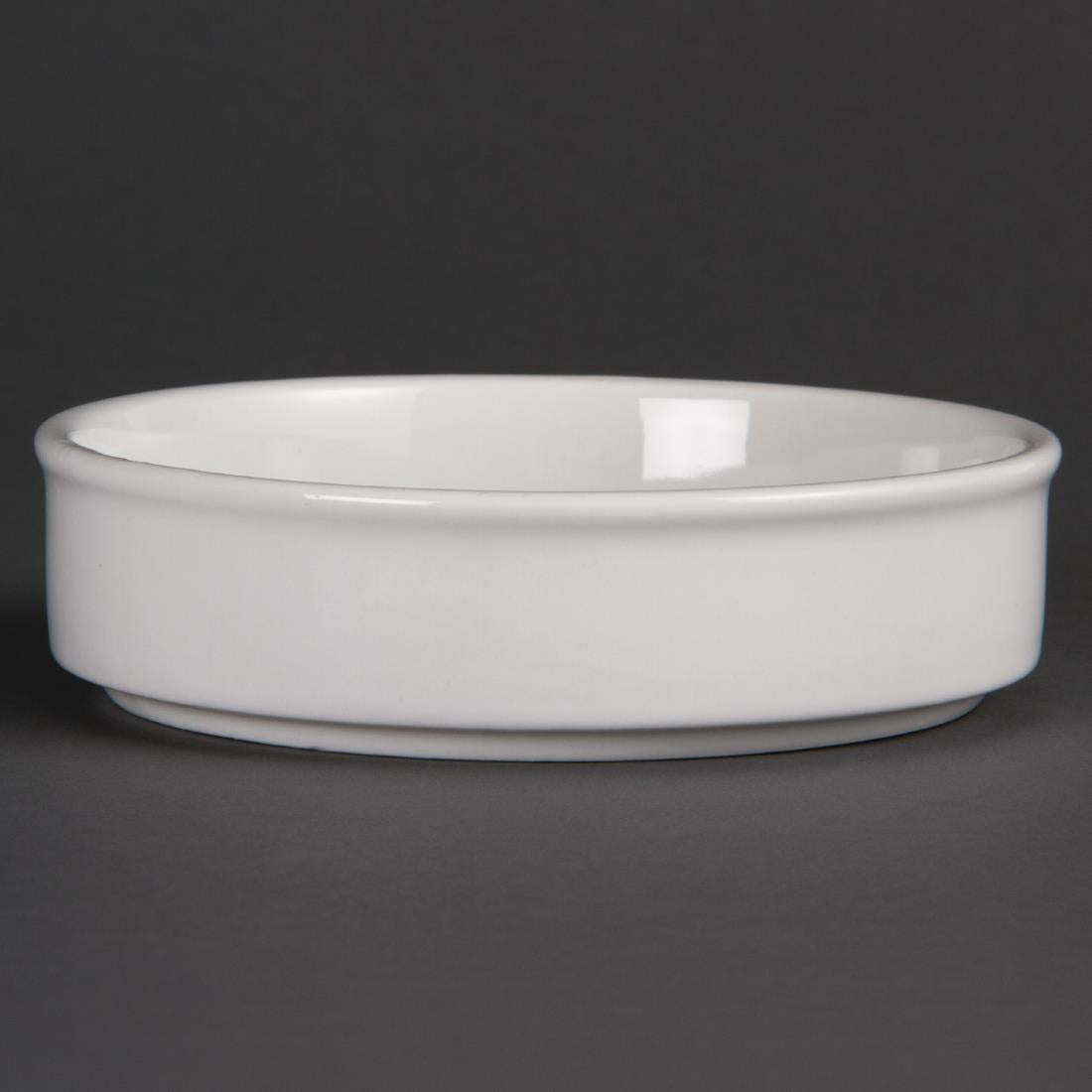 Olympia Mediterranean Stackable Dishes White 134mm (Pack of 6) - DK828 Olympia Crockery Olympia   