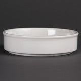 Olympia Mediterranean Stackable Dishes White 134mm (Pack of 6) - DK828 Olympia Crockery Olympia   
