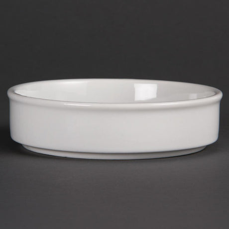 Olympia Mediterranean Stackable Dishes White 134mm (Pack of 6) - DK828 Olympia Crockery Olympia   