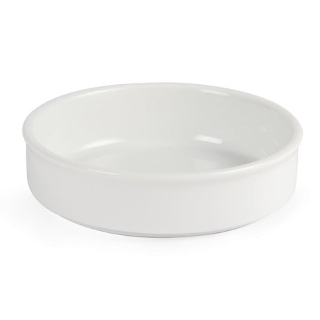 Olympia Mediterranean Stackable Dishes White 134mm (Pack of 6) - DK828 Olympia Crockery Olympia   