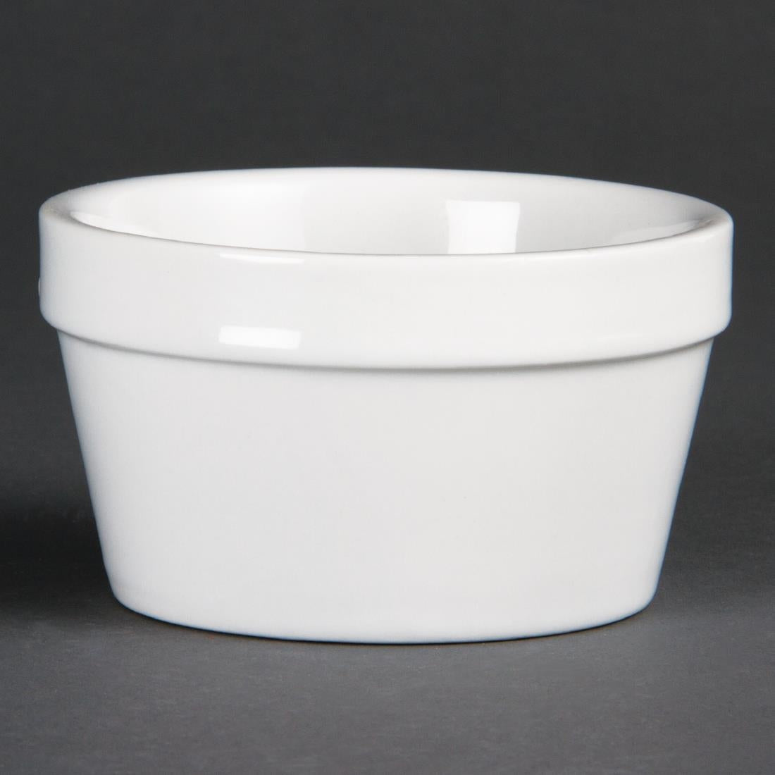 Olympia Whiteware Mediterranean Ramekins White 95mm (Pack of 6) - DK829 Olympia Crockery Olympia   