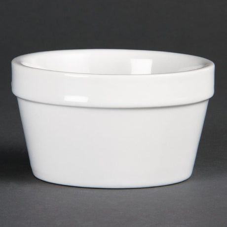 Olympia Whiteware Mediterranean Ramekins White 95mm (Pack of 6) - DK829 Olympia Crockery Olympia   