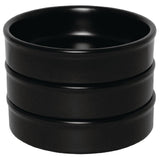 Olympia Mediterranean Stackable Dishes Black 134mm (Pack of 6) - DK833 Olympia Crockery Olympia   