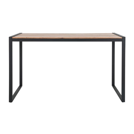 Bolero Steel and Acacia Industrial Bar Table 1800x900mm - DK905 Wooden Tables Bolero   