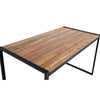 Bolero Steel and Acacia Industrial Bar Table 1800x900mm - DK905 Wooden Tables Bolero   