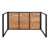 Bolero Steel and Acacia Industrial Bar Table 1800x900mm - DK905 Wooden Tables Bolero   
