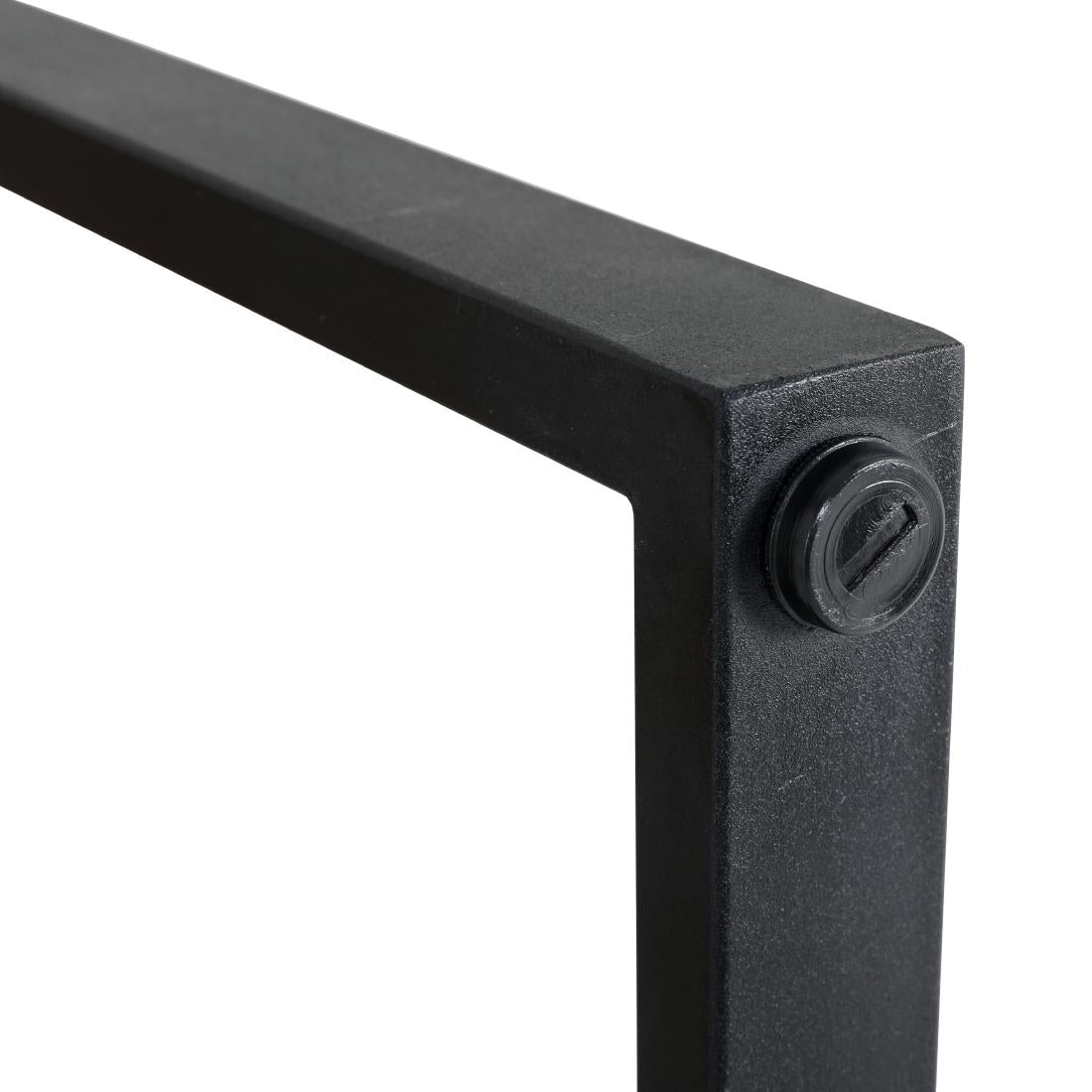 Bolero Steel and Acacia Industrial Bar Table 1800x900mm - DK905 Wooden Tables Bolero   