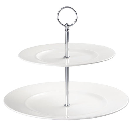 Churchill Alchemy 2 Tier Plate Tower (Pack of 2) - DK998  Churchill   