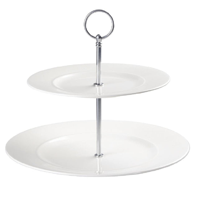 Churchill Alchemy 2 Tier Plate Tower (Pack of 2) - DK998  Churchill   