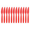 Olympia Kristallon Polycarbonate Knives Red (Pack of 12) - DL114  Olympia   