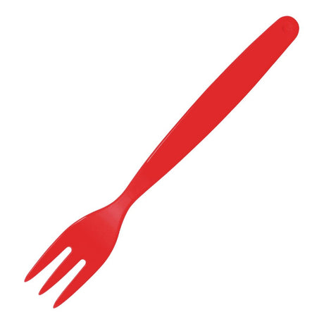 Olympia Kristallon Polycarbonate Forks Red (Pack of 12) - DL118  Olympia   