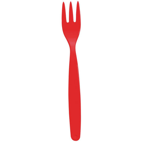 Olympia Kristallon Polycarbonate Forks Red (Pack of 12) - DL118  Olympia   