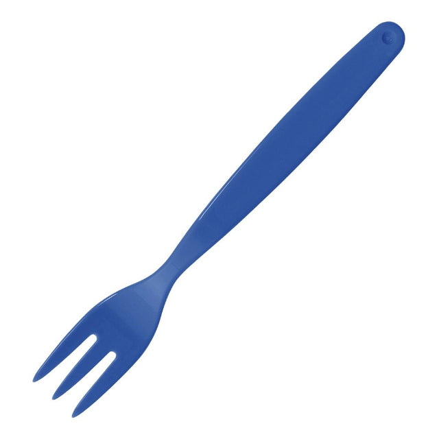 Olympia Kristallon Polycarbonate Forks Blue (Pack of 12) - DL121  Olympia   