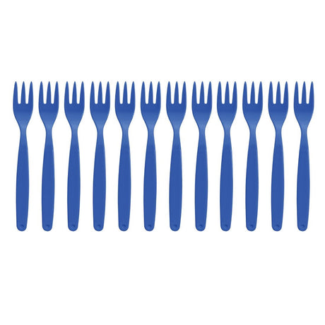 Olympia Kristallon Polycarbonate Forks Blue (Pack of 12) - DL121  Olympia   