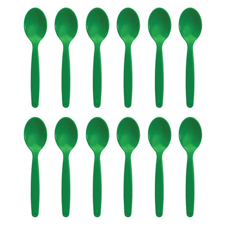 Olympia Kristallon Polycarbonate Spoons Green (Pack of 12) - DL124 Spoons Olympia
