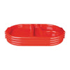 Olympia Kristallon Small Polycarbonate Compartment Food Trays Red 321mm - DL126 Melamine and Polycarbonate Olympia   