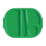 Olympia Kristallon Small Polycarbonate Compartment Food Trays Green 321mm - DL128 Melamine and Polycarbonate Olympia   