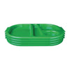 Olympia Kristallon Small Polycarbonate Compartment Food Trays Green 321mm - DL128 Melamine and Polycarbonate Olympia   