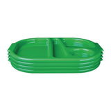 Olympia Kristallon Small Polycarbonate Compartment Food Trays Green 321mm - DL128 Melamine and Polycarbonate Olympia   