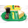 Olympia Kristallon Small Polycarbonate Compartment Food Trays Green 321mm - DL128 Melamine and Polycarbonate Olympia   