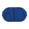 Olympia Kristallon Small Polycarbonate Compartment Food Trays Blue 321mm - DL129 Melamine and Polycarbonate Olympia   
