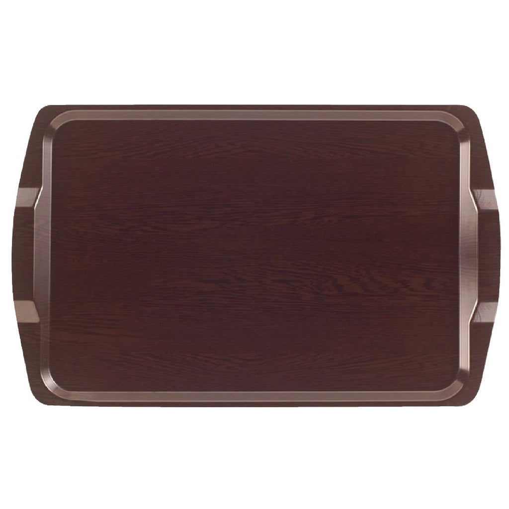 Cambro Venge Laminate Room Service Tray With Handles 640mm - DL157  Cambro   