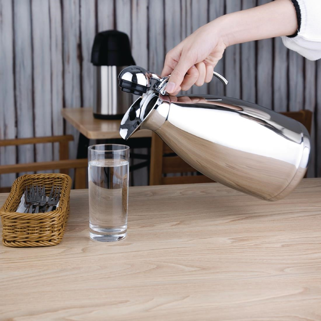 Olympia Vacuum Jug Polished 2Ltr - DL169  Olympia   