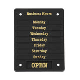 Beaumont Adjustable Opening Hours Display - DL226  Beaumont   