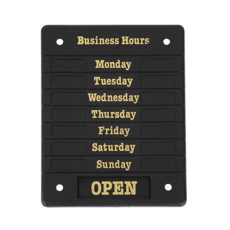 Beaumont Adjustable Opening Hours Display - DL226  Beaumont   