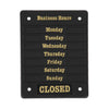 Beaumont Adjustable Opening Hours Display - DL226  Beaumont   