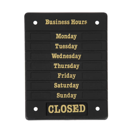 Beaumont Adjustable Opening Hours Display - DL226  Beaumont   