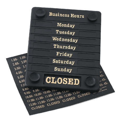 Beaumont Adjustable Opening Hours Display - DL226  Beaumont   
