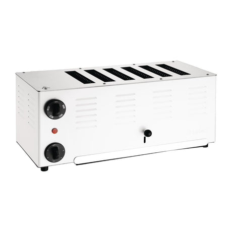 Rowlett Regent 6 Slot Toaster White with 2x Additional Elements - CH176  Rowlett   