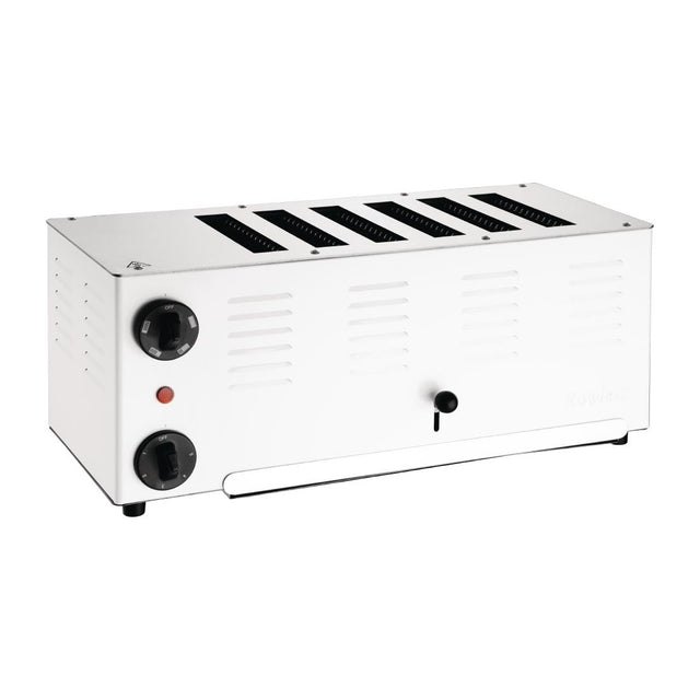 Rowlett Regent 6 Slot Toaster White with 2x Additional Elements - CH176  Rowlett   